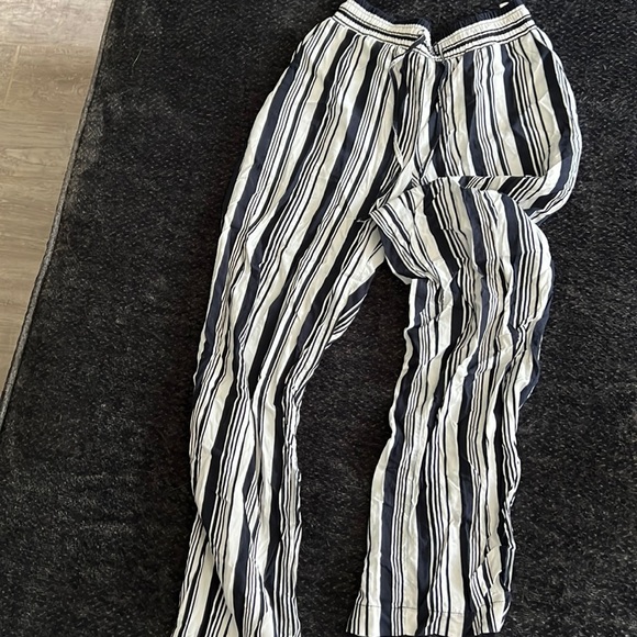 Maurices Pants - Blue/white striped -Size S